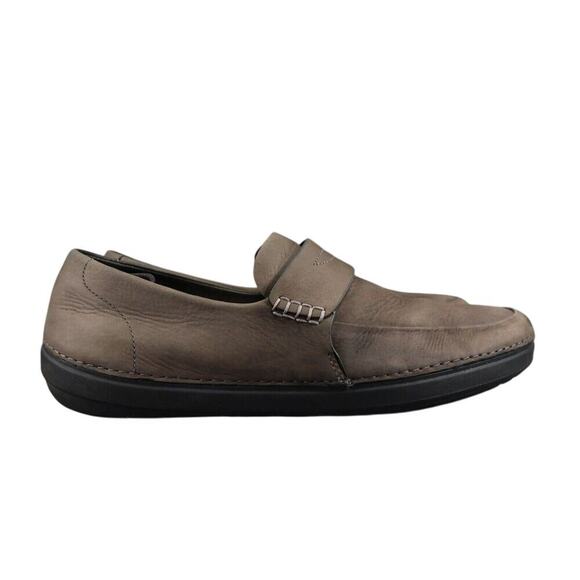 FitFlop Shoes Men 13 Loafer Slip On Comfort Classic Toning Leather Walking Brown main image 11